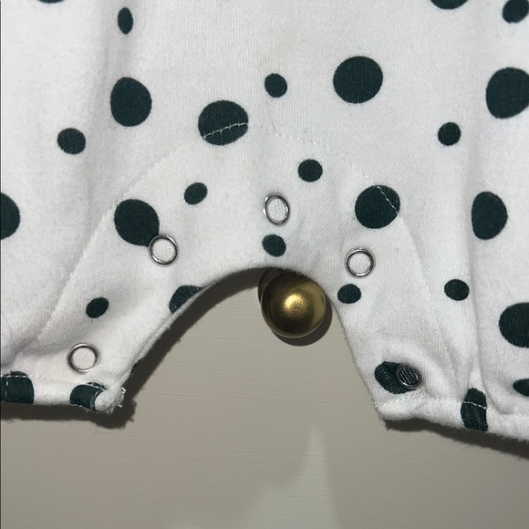 Baylor University Bears Polka Dot Baby Romper -Perfect for Football/Cheer Season - Picture 4 of 5